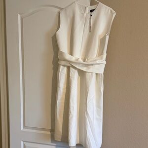 Chic Ivory white  Midi Dress